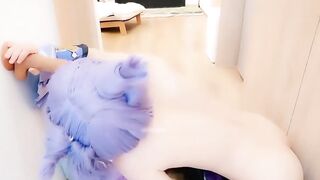 美少女魔物瞄 角色扮演 原神刻晴 极品嫩穴蜜汁